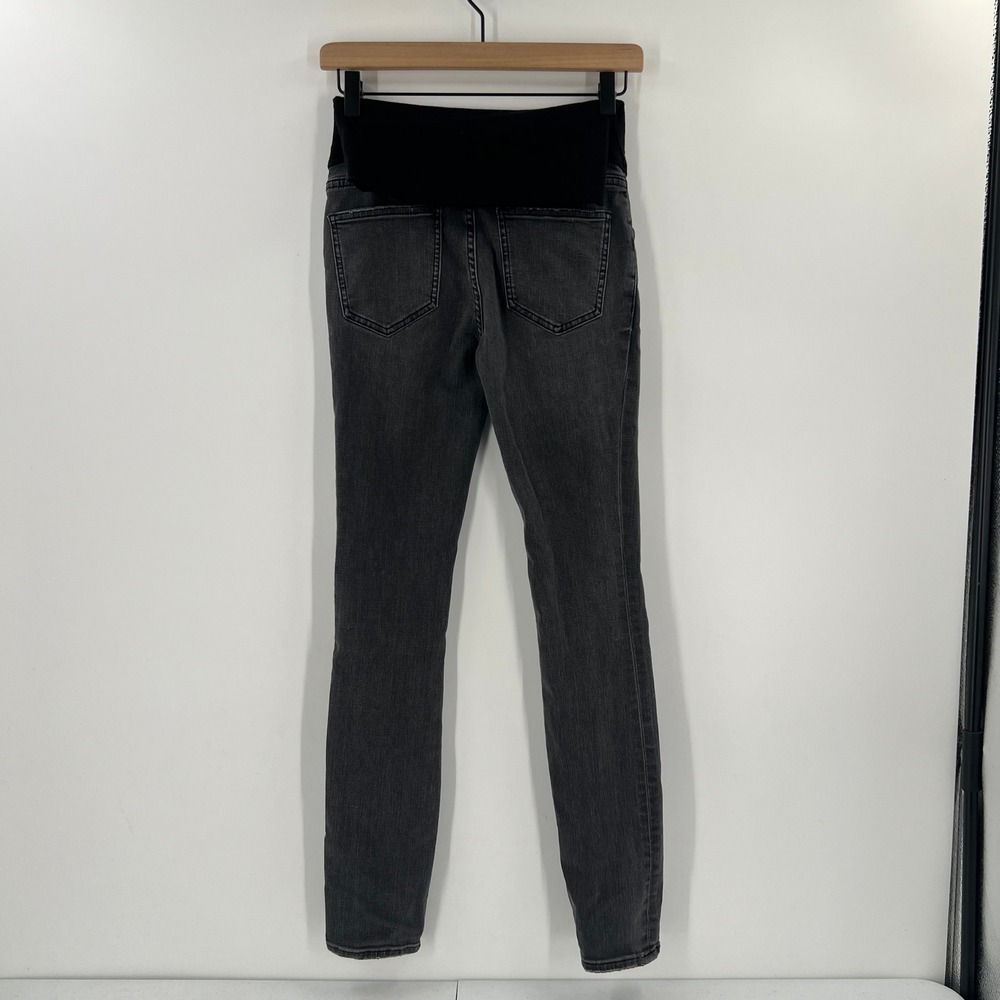 Hatch Maternity Jeans Women 25 Dark Wash Skinny Leg Stretch Over Belly Pants - Picture 2 of 10